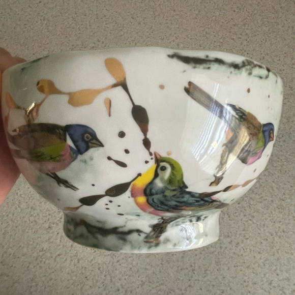 SOLD Rare Ruan Hoffman Anthropologie Dreamsbirds Bowl - Picture 3 of 5